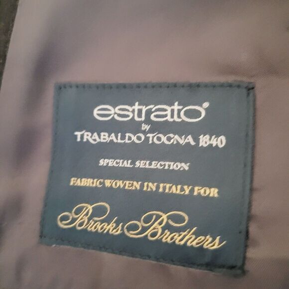 Brooks Brothers Blazer 46R Gray 1818 Madison Estrato Togna 1840 Wool Sport Coat - Picture 9 of 16